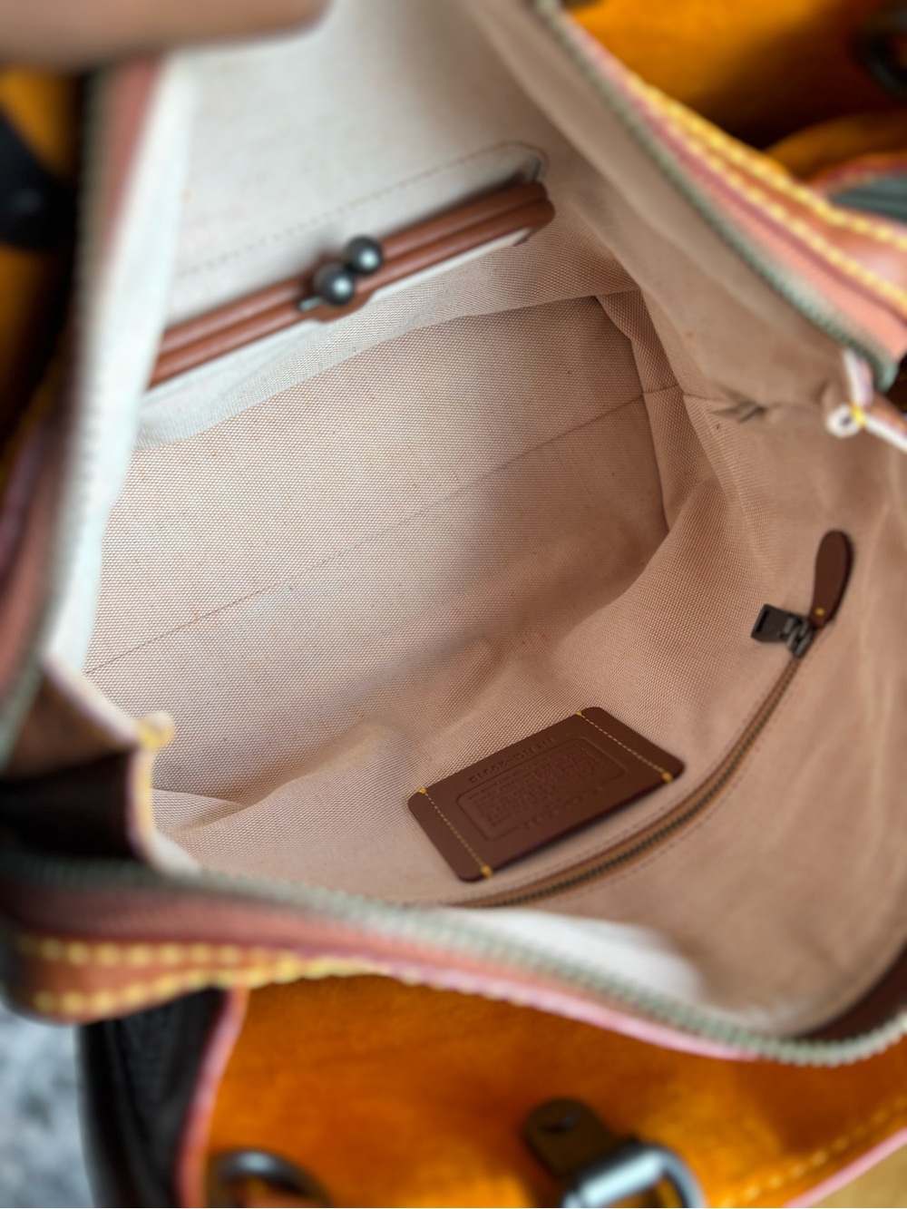 Coach 1941 Rogue in Saddle/ Matte Gunmetal - Picture 9 of 16